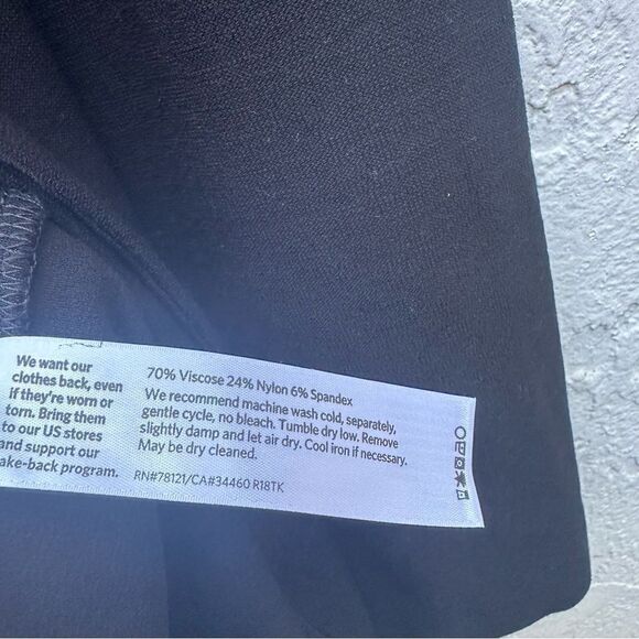 EILEEN FISHER Suit Women Size Large/XL 2 Piece Set Black Viscose Stretch - Picture 8 of 8